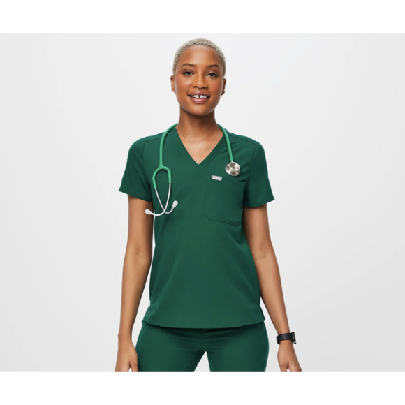 XLarge- Hunter Green- Fig Set - Catarina Top and Petite High Waisted Jogger - Picture 2 of 7